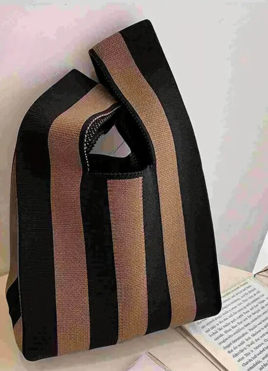 Chic Knitted Colorblock Tote Bags - 4 colors