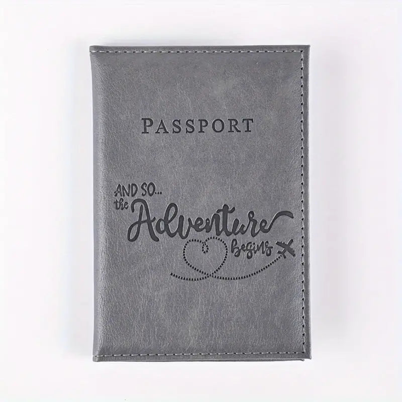 Bi-Fold PU Leather Passport Holder