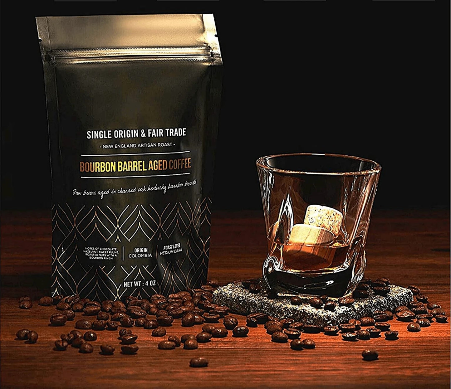 The Gourmet Set - Whiskey Rocks & Bourbon Barrel Aged Coffee