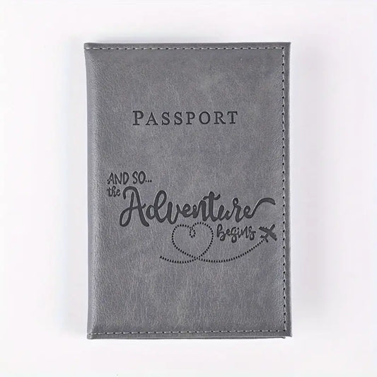 Bi-Fold PU Leather Passport Holder