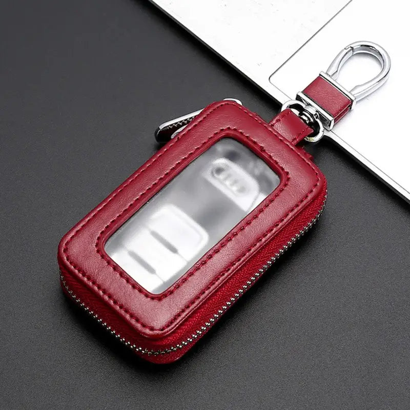 Premium PU Leather Universal Car Key Fob Case