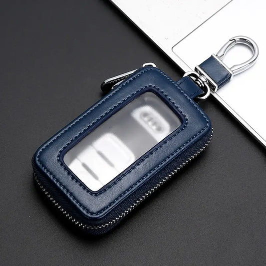 Premium PU Leather Universal Car Key Fob Case