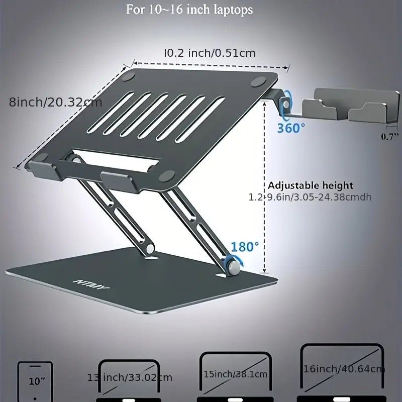 Portable Laptop Riser & Phone Stand