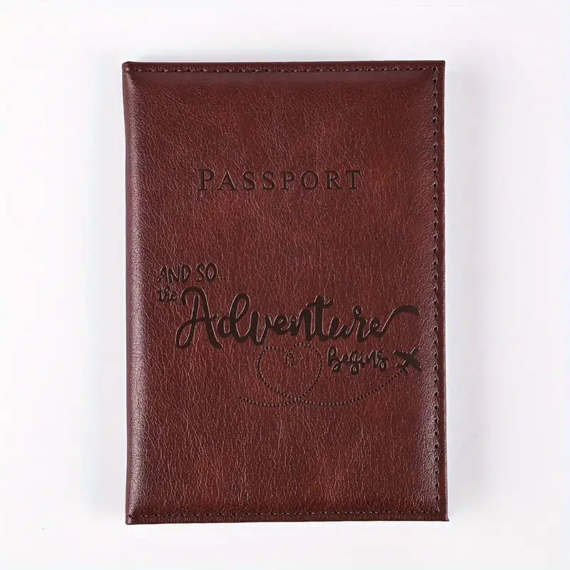 Bi-Fold PU Leather Passport Holder